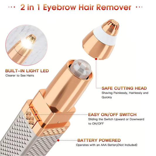 2 in 1 Blawless Fascial And Eyebrow Hair Remover