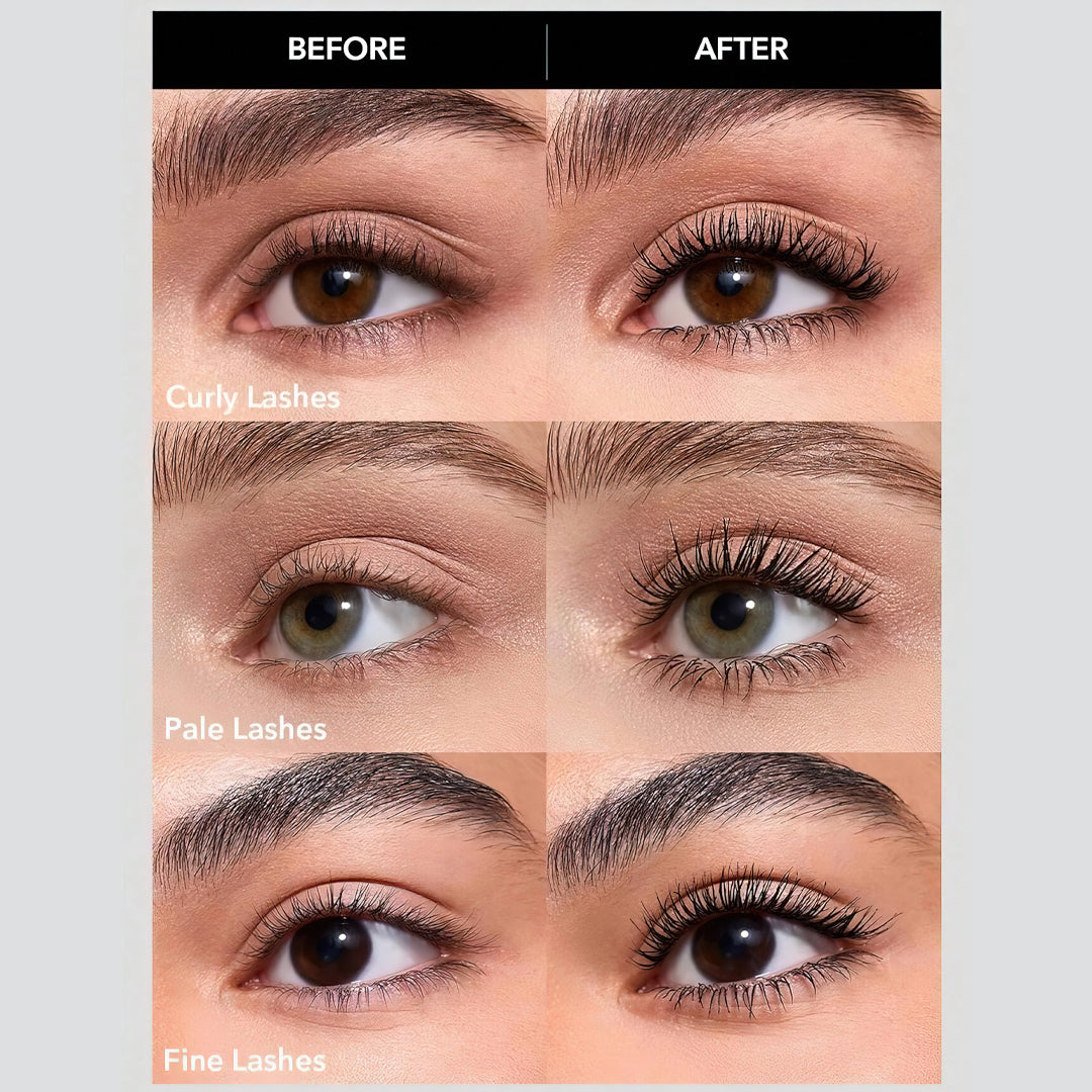 Sheglam All in one Volume & Length Mascara Waterproof + Free Lash Curler