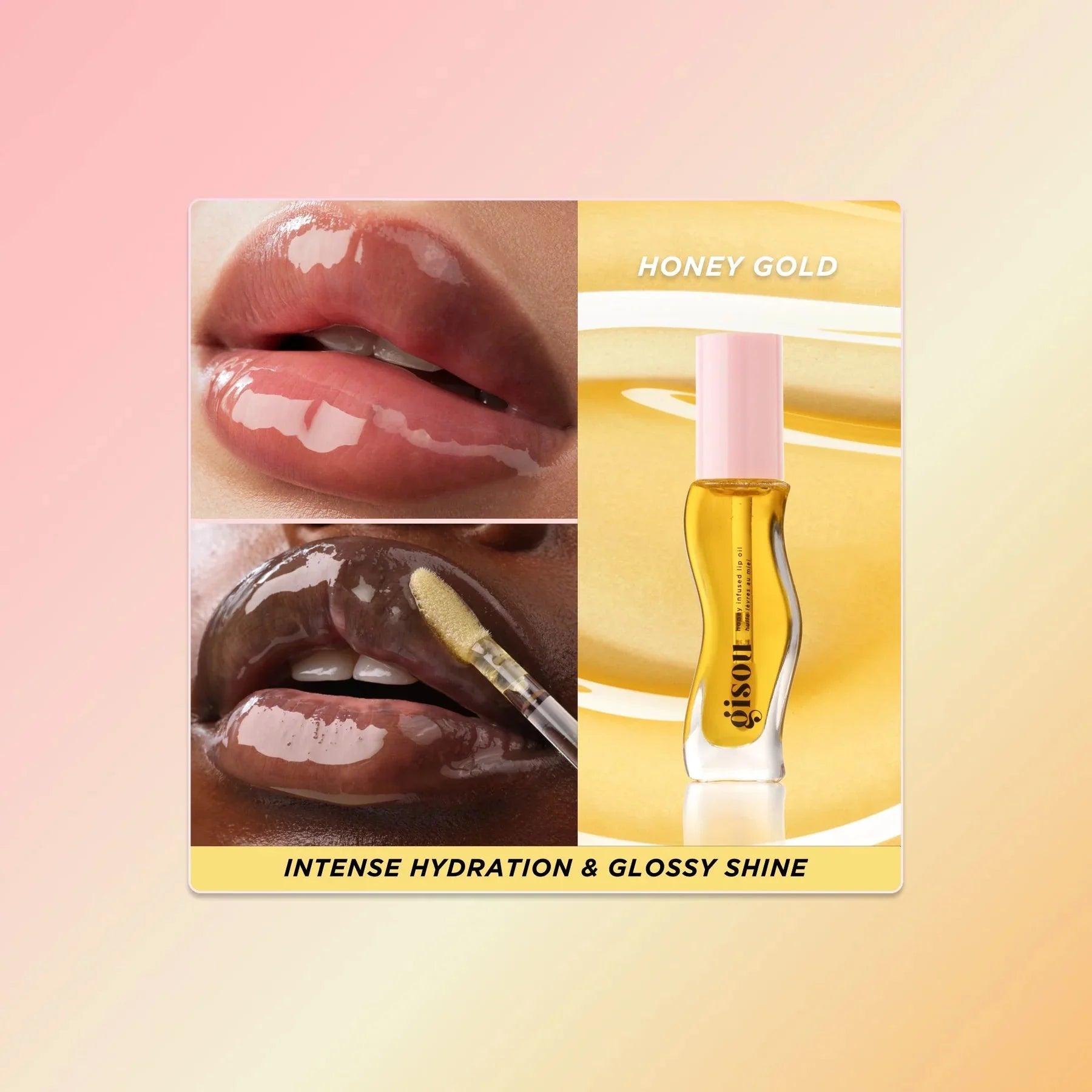 2 Pieces offer _ Gisou Honey Infused Lip Oil