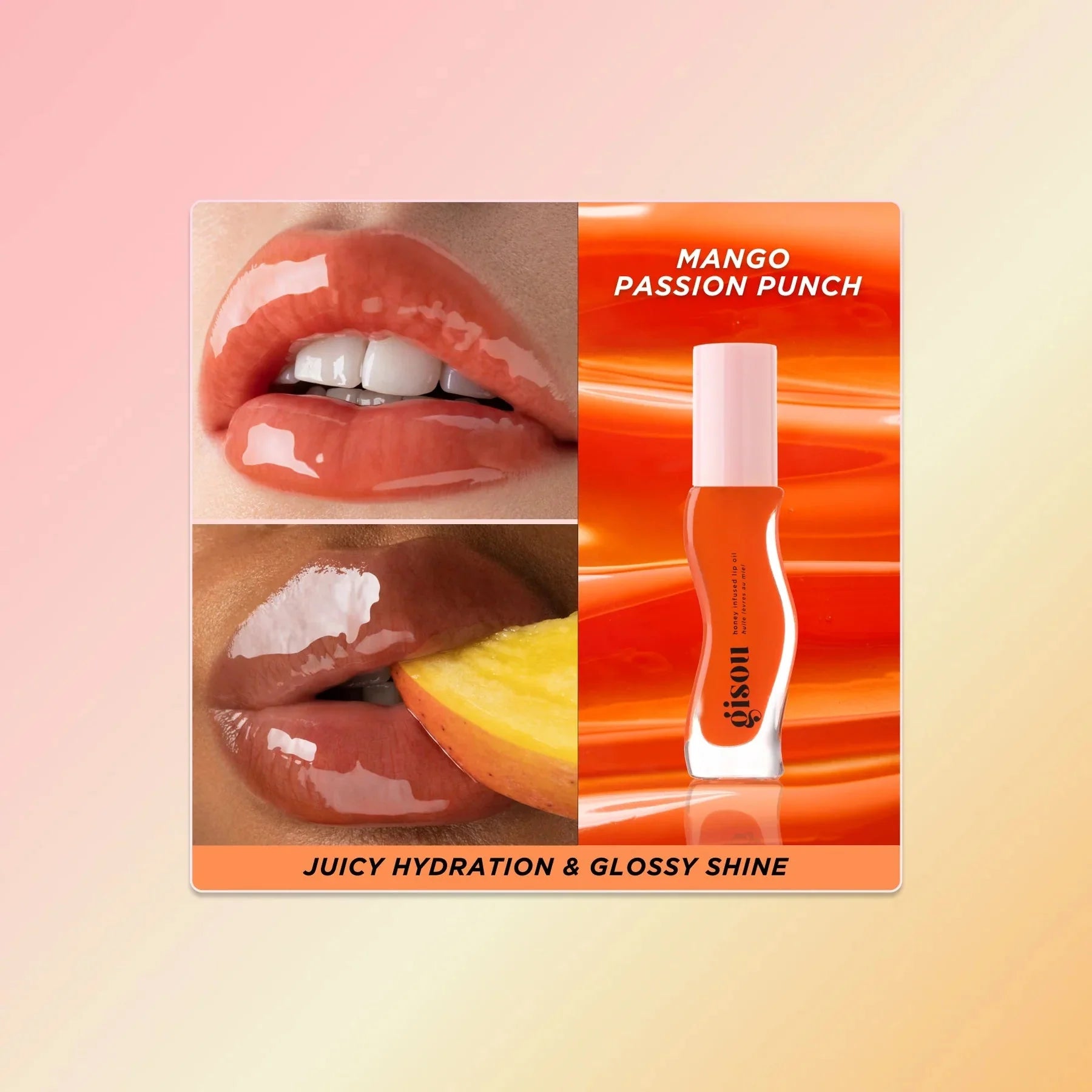 2 Pieces offer _ Gisou Honey Infused Lip Oil