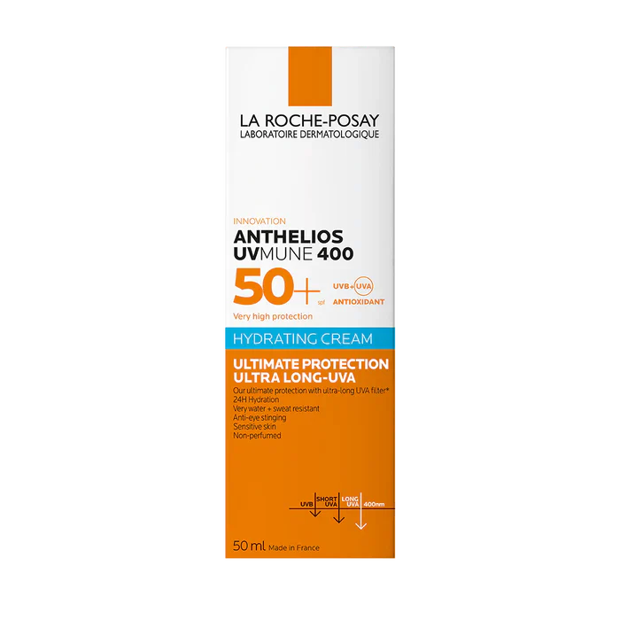 ( 2 pieces Offer ) La Roche-Posay Anthelios Uvmune 400 SPF50+ Sunscreen Cream(50ml)