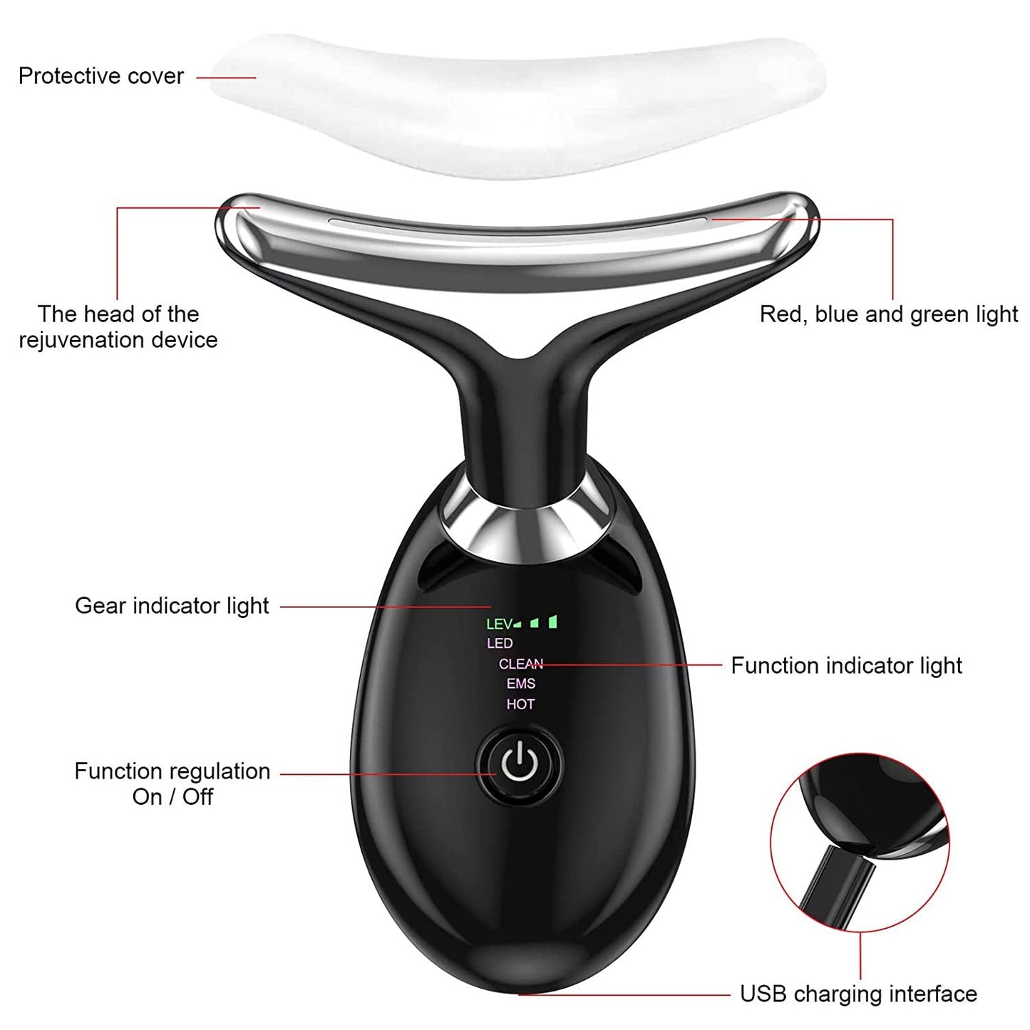 Facial and Neck Lifting Massager