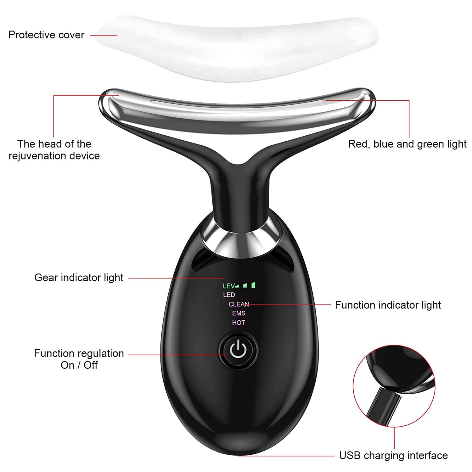 Facial and Neck Lifting Massager