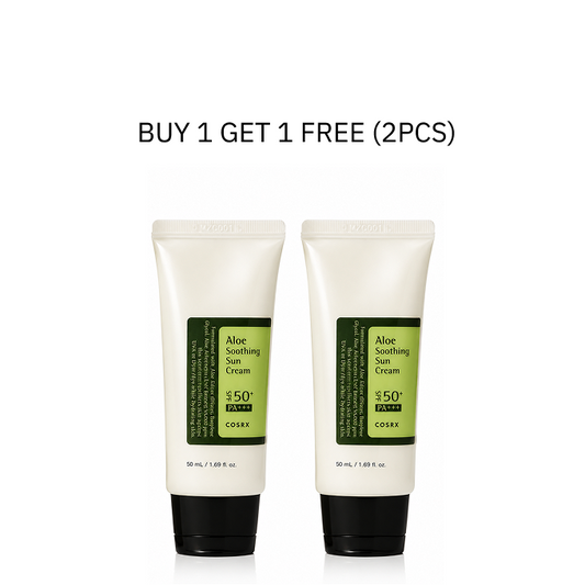 COSRX Aloe Soothing Sun Cream 50ml buy 1 get 1 free
