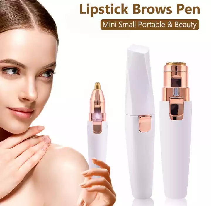 2 in 1 Eyebrow Trimmer & Facial Hair Remover