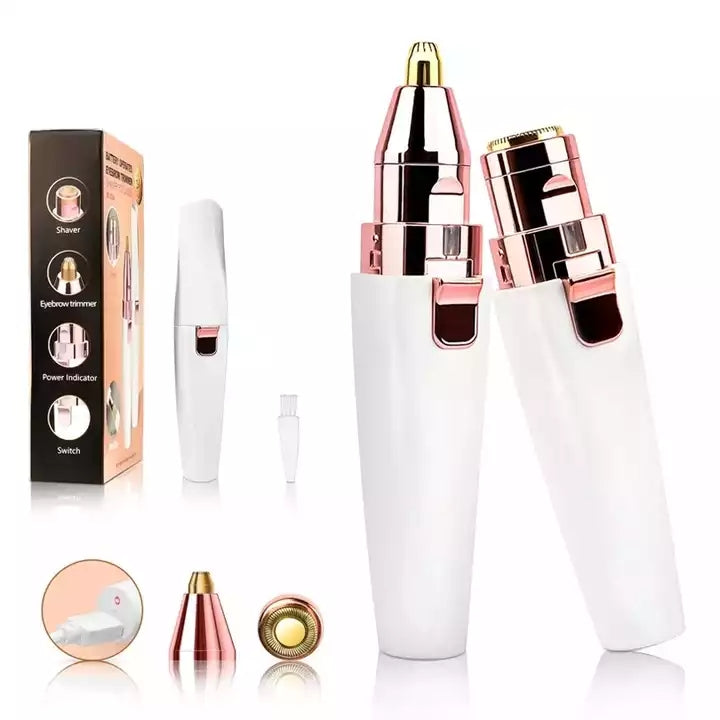 2 in 1 Eyebrow Trimmer & Facial Hair Remover