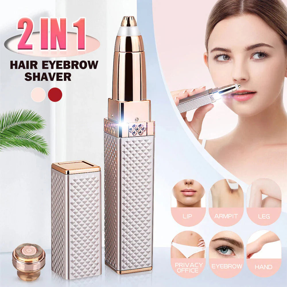 2 in 1 Blawless Fascial And Eyebrow Hair Remover