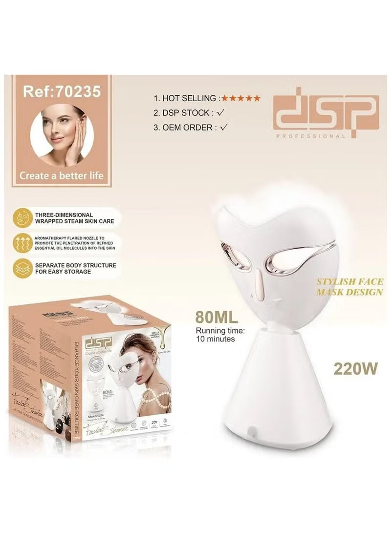 Dsp Facial Steamer with Stylish Face Mask Design