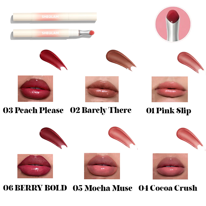 Sheglam Skin Stick and Sheglam hydrating plumping lip gloss