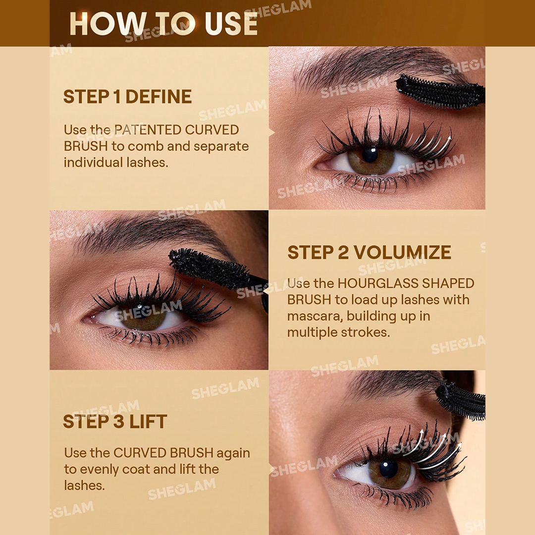 Sheglam 24K Multi Effect Mascara + Free Lash Curler