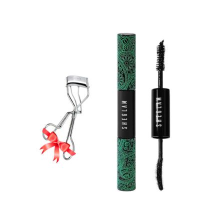 Sheglam All in one Volume & Length Mascara Waterproof + Free Lash Curler