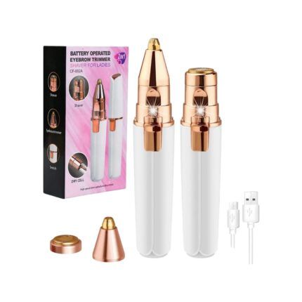 2 in 1 Eyebrow Trimmer & Facial Hair Remover